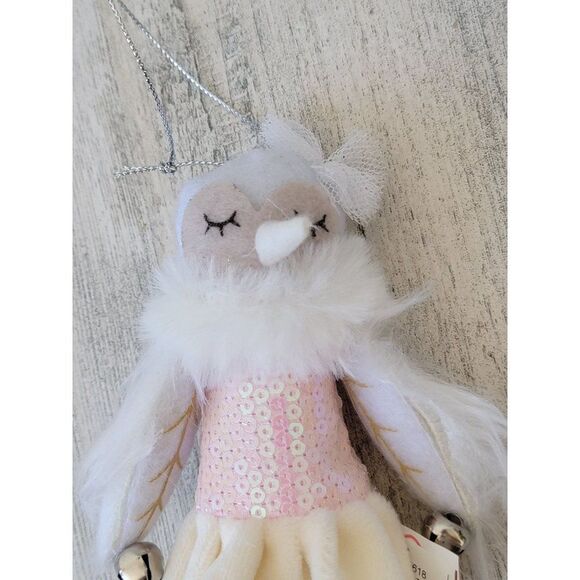 Target owl ballerina Bell sequin‎ ornament Xmas deco - Picture 5 of 6
